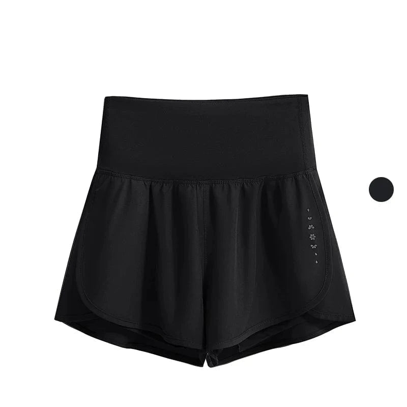 Short Yoga Femme | Zen Premium Short : stylé et confortable. Black Shorts / 4XL