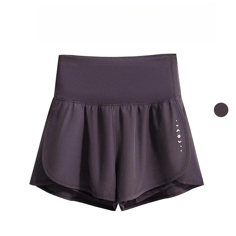 Short Yoga Femme | Zen Premium Short : stylé et confortable. Dark Purple Shorts / 4XL