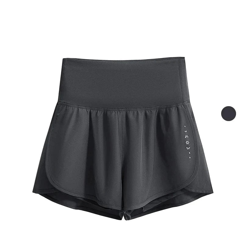 Short Yoga Femme | Zen Premium Short : stylé et confortable. Grey Shorts / 4XL