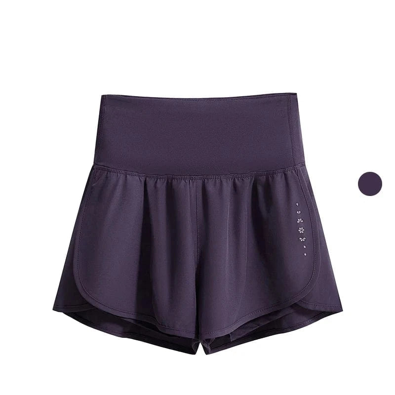 Short Yoga Femme | Zen Premium Short : stylé et confortable. Purple Shorts / 4XL