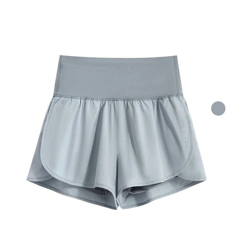 Short Yoga Femme | Zen Premium Short : stylé et confortable. Silver Grey Shorts / 4XL