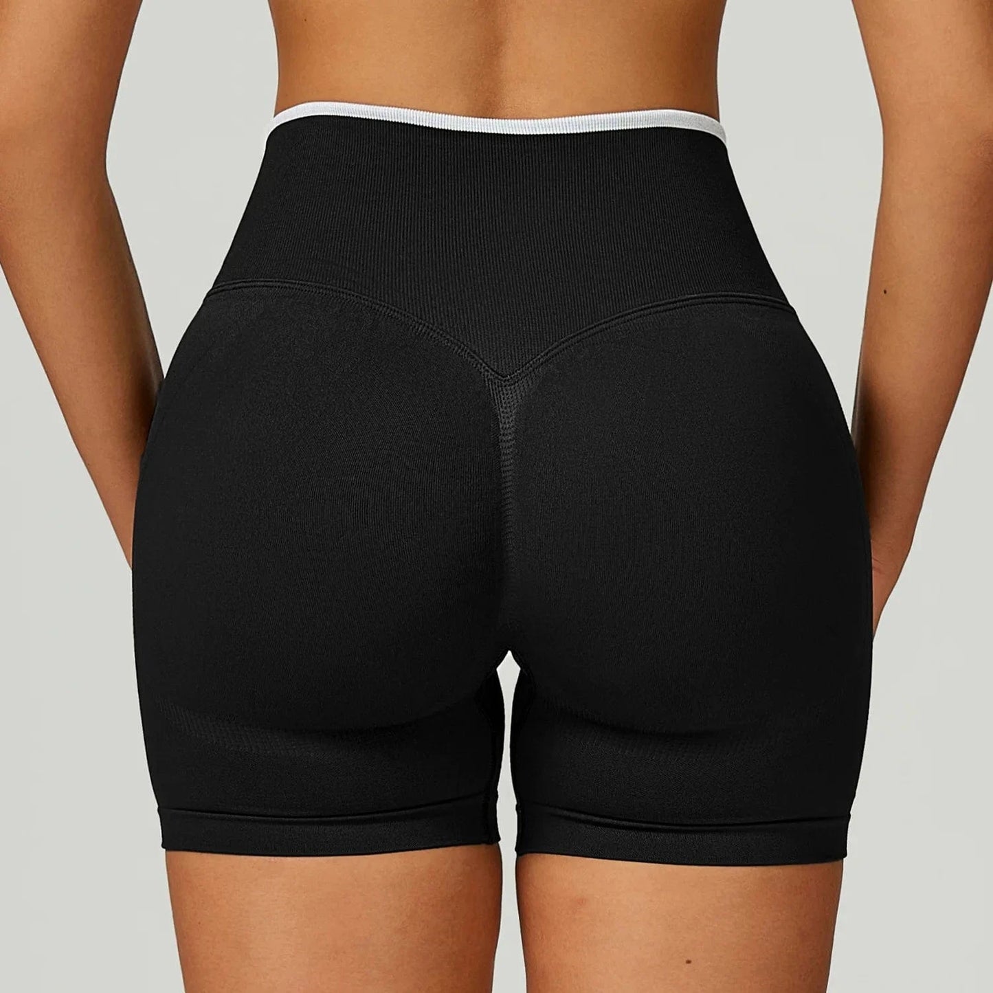 Short Yoga Femme | Zen Supreme Short : maintien, confort maximum Black white / XXL