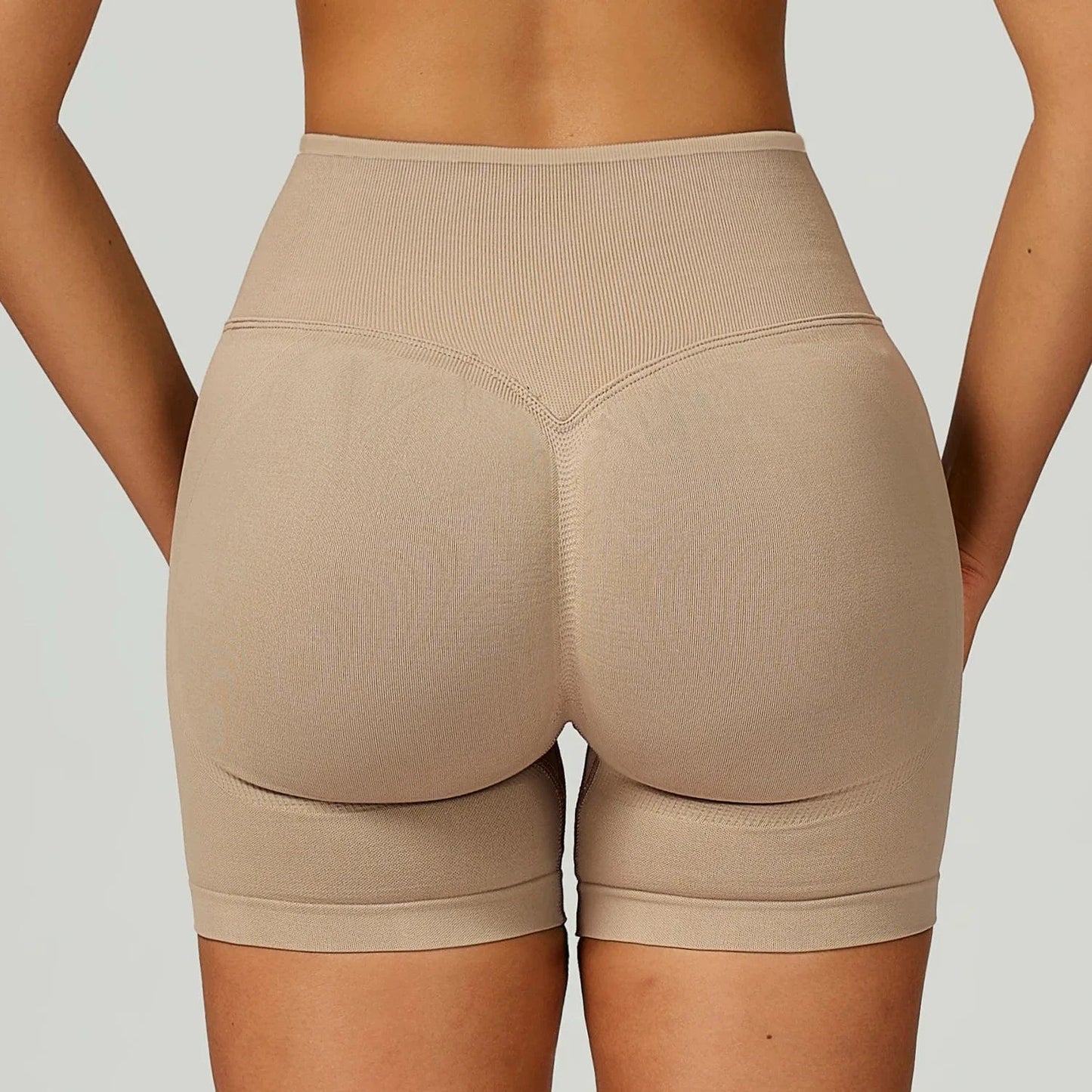 Short Yoga Femme | Zen Supreme Short : maintien, confort maximum Khaki brown / XXL