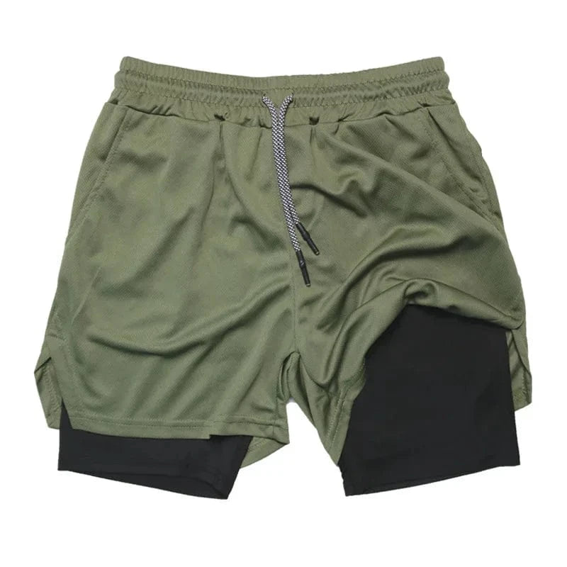 Short Yoga Homme | Multi-Poche ArmyGreen / M