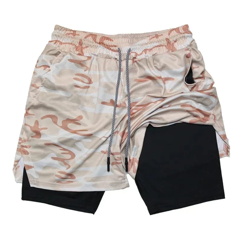 Short Yoga Homme | Multi-Poche KhakiCamo / M