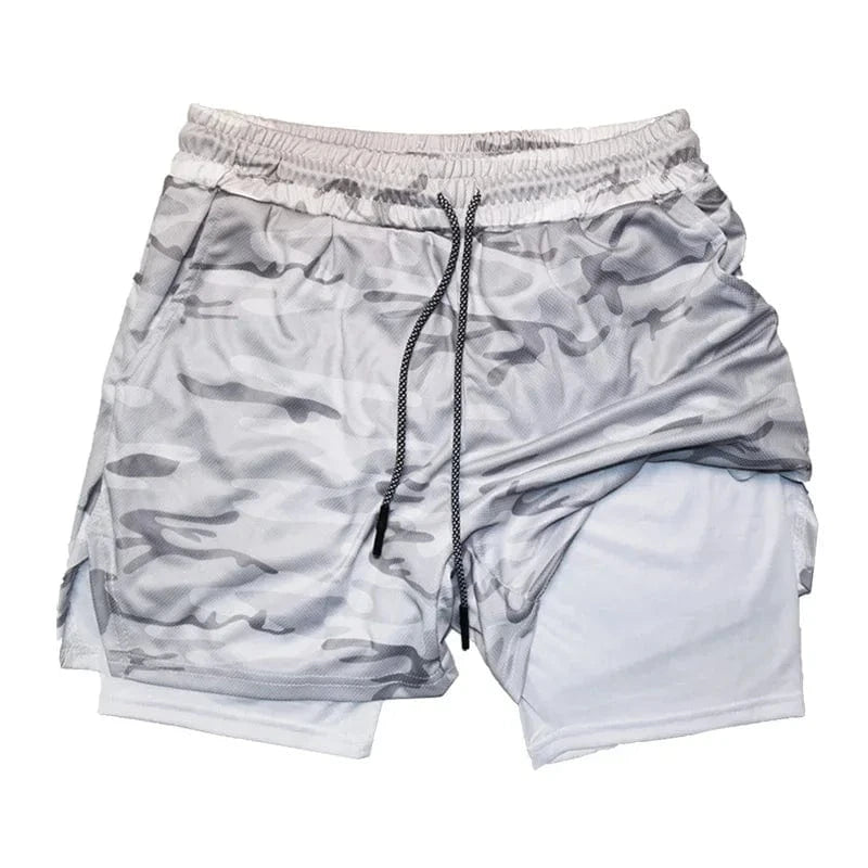 Short Yoga Homme | Multi-Poche LightGreyCamo / M