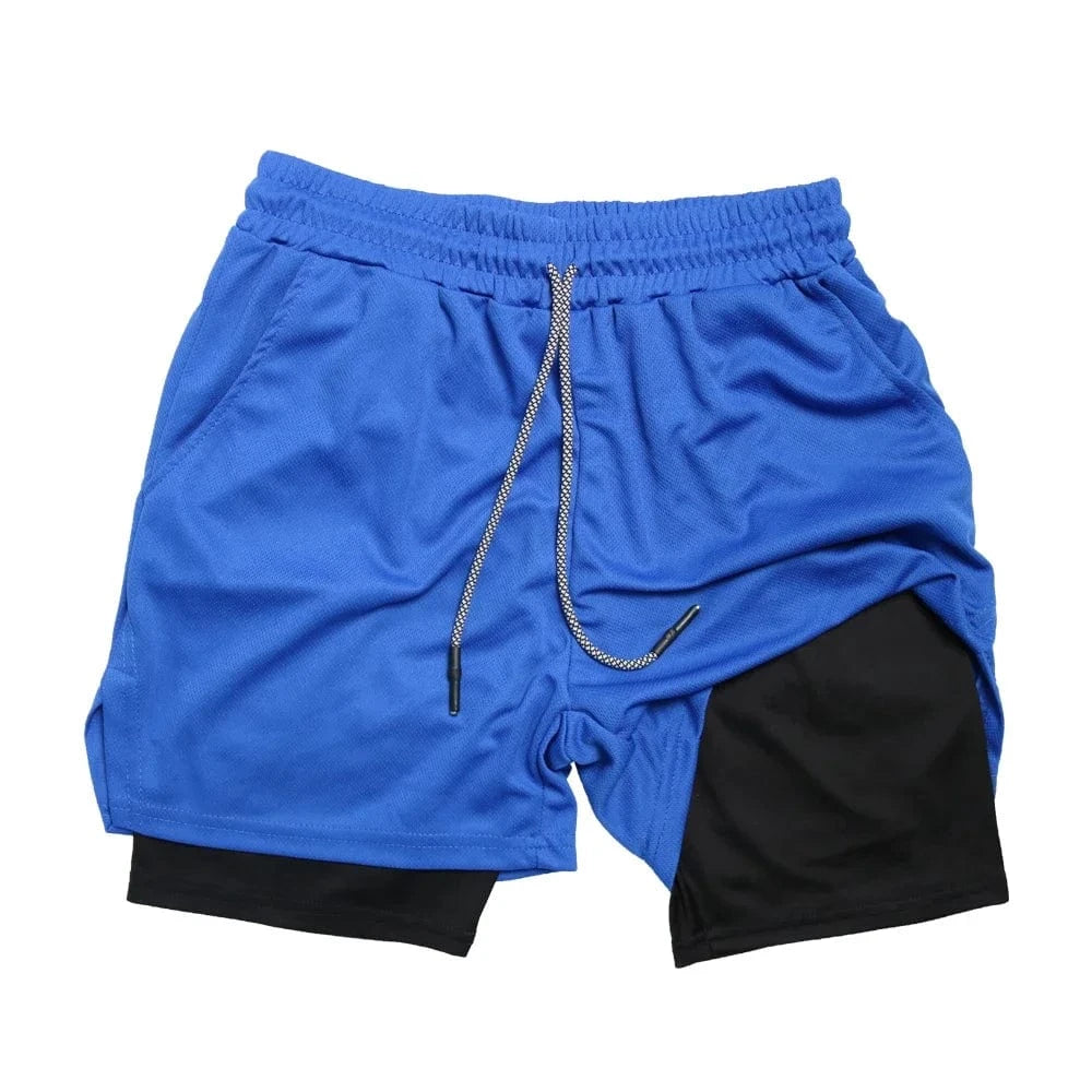 Short Yoga Homme | Multi-Poche RoyalBlue / M