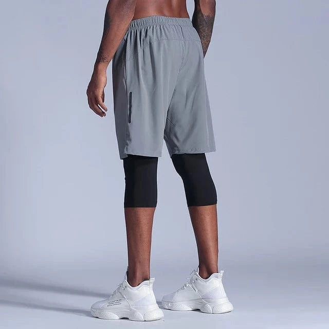 Short Yoga Homme | Zen 2en1 Long gray / S(160-165cm)