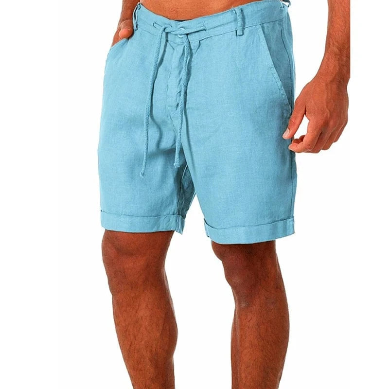 Short Yoga Homme | Zen Summer Light Blue / 4XL