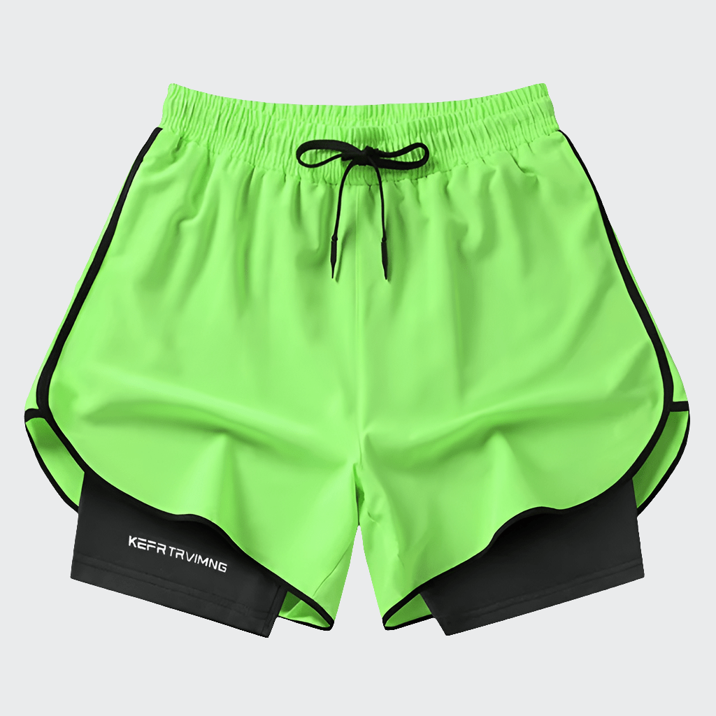 Short yoga homme | Zen training fluorescent green / L