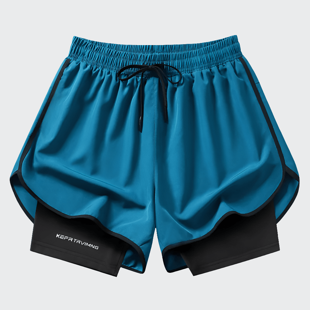 Short yoga homme | Zen training sky blue / 4XL