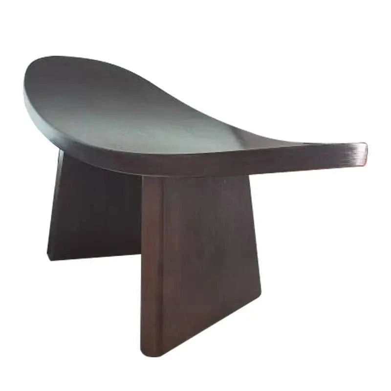 Tabouret Yoga | Méditation Bois Foncé 21CM : améliore votre posture Brown 42x21x21cm