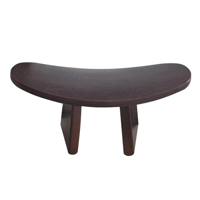 Tabouret Yoga | Méditation Bois Foncé 23CM : améliore votre posture Brown 42 x21x23cm