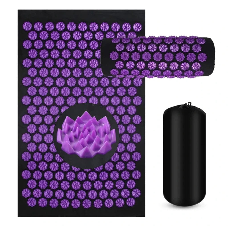 Tapis d'acupression | Set Base 3Pcs Noir 3PCS-Purple
