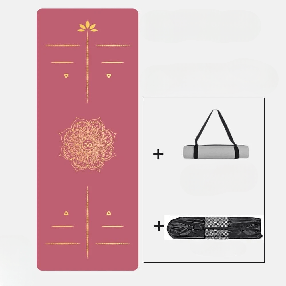 Tapis de Yoga | Color Mandala 5MM Coral Red