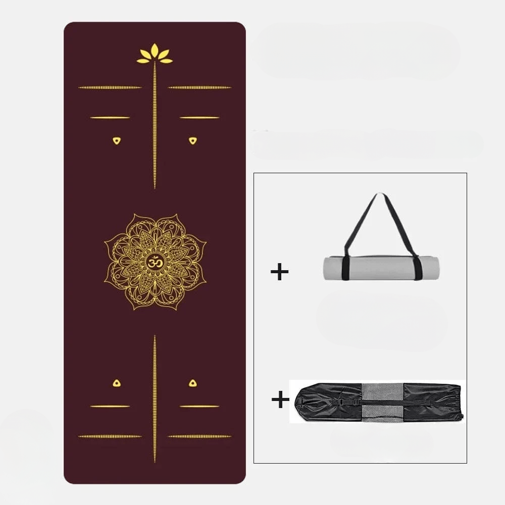 Tapis de Yoga | Color Mandala 5MM Lafite red