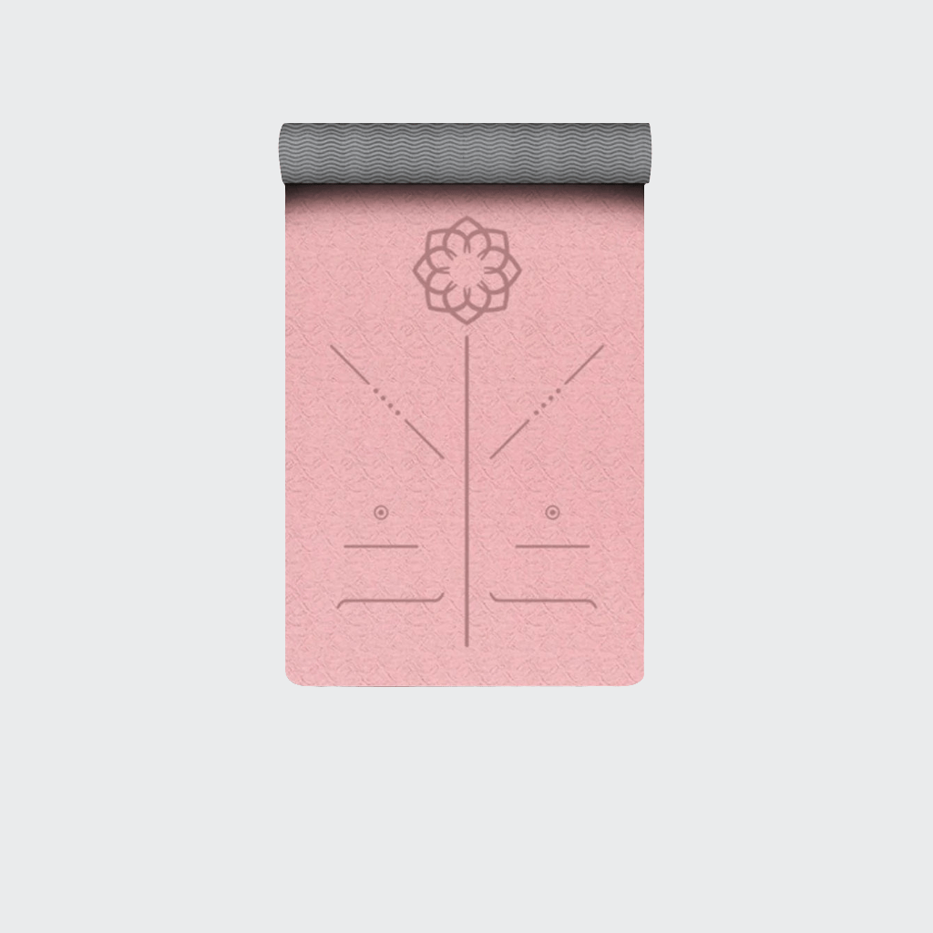 Tapis de Yoga | Color Mandala 6MM Pink Grey 2