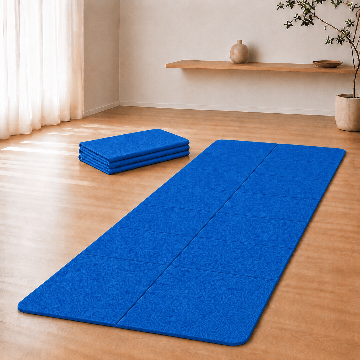 Tapis de Yoga de Voyage 4mm Léger 500g | ZenYopi Blue