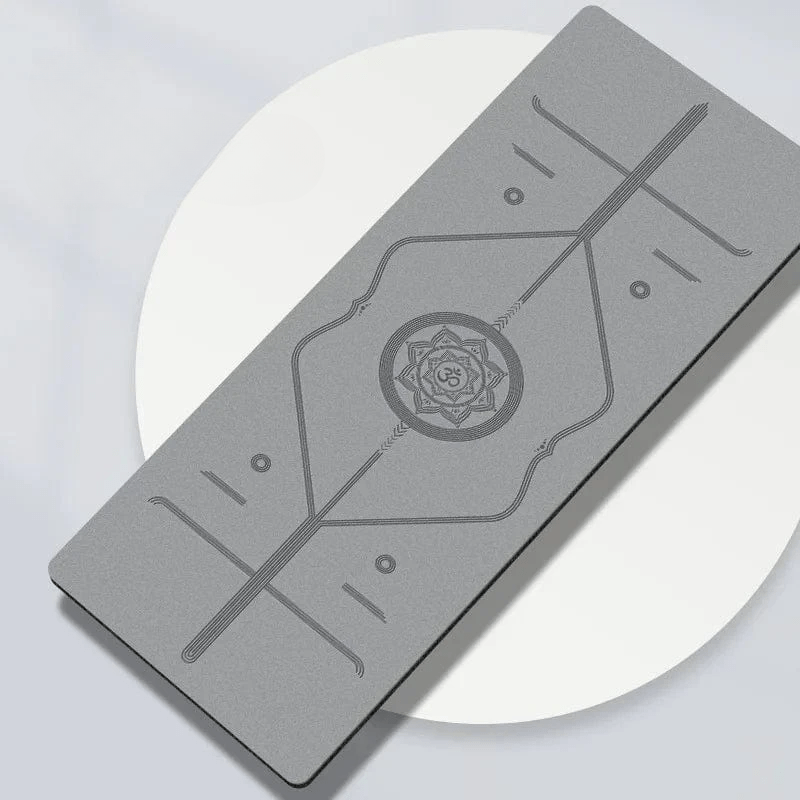 Tapis de Yoga de Voyage | Ultra Ligne 1.5mm Givré grey / 183 68 0.15cm