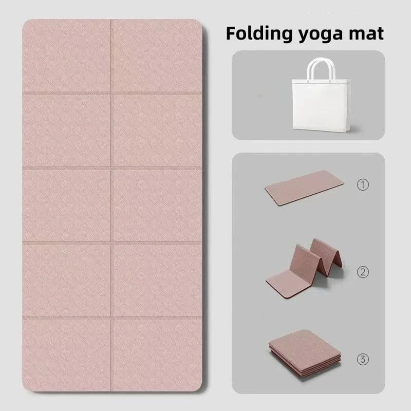 Tapis de Yoga de Voyage | Zen Portable 4MM Coral powder