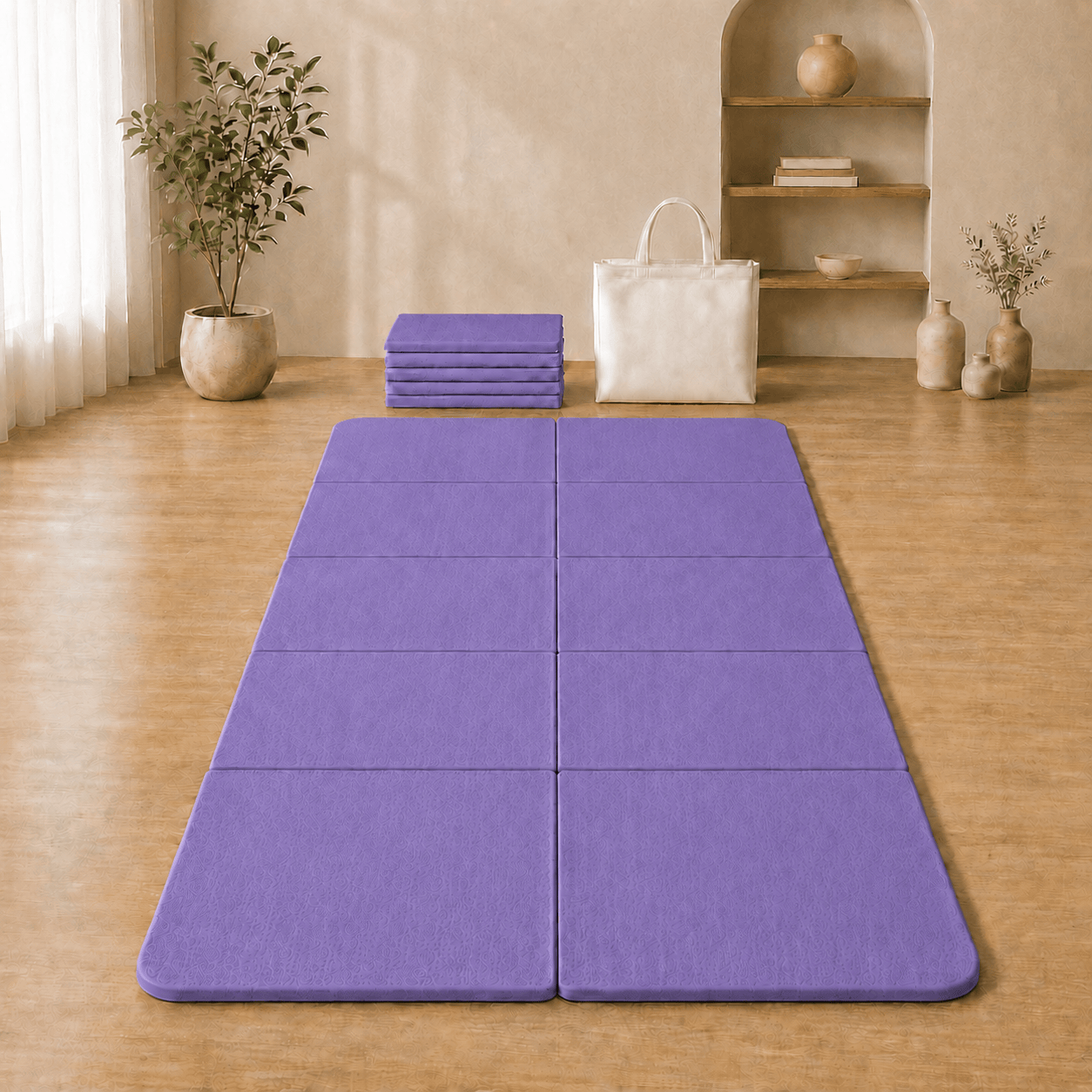 Tapis de Yoga de Voyage | Zen Portplus 4 mm : pratiquez partout Purple
