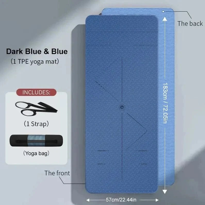 Tapis de Yoga | Double 6MM 57 Dark Blue