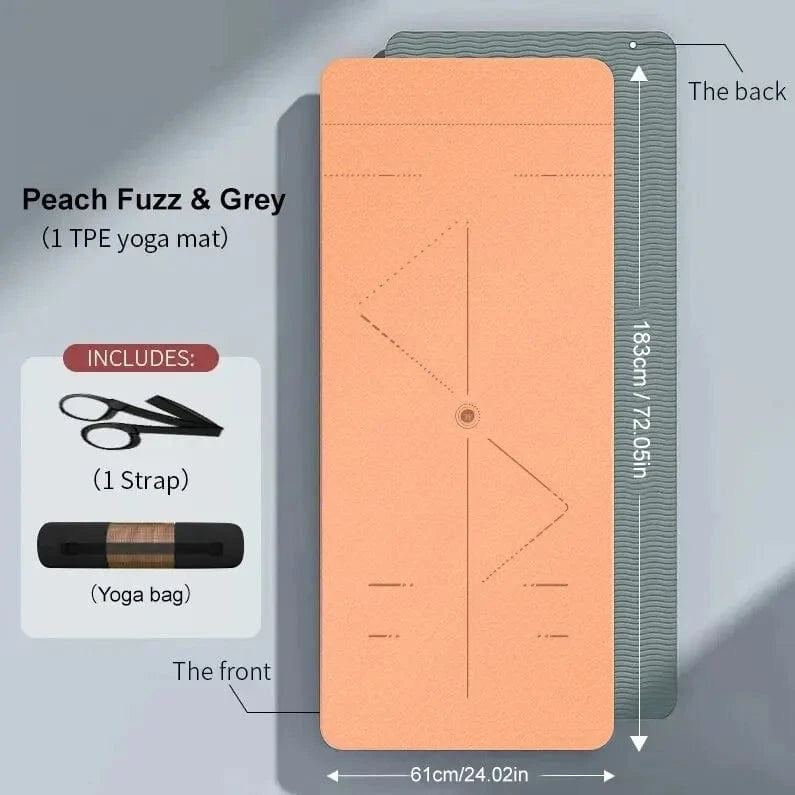Tapis de Yoga | Double 6MM 61 Peach Fuzz