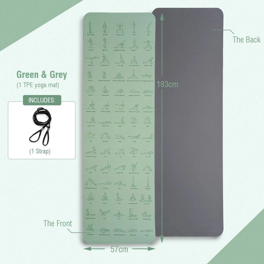 Tapis de Yoga | Posture 6MM Mint green / 57x183cm
