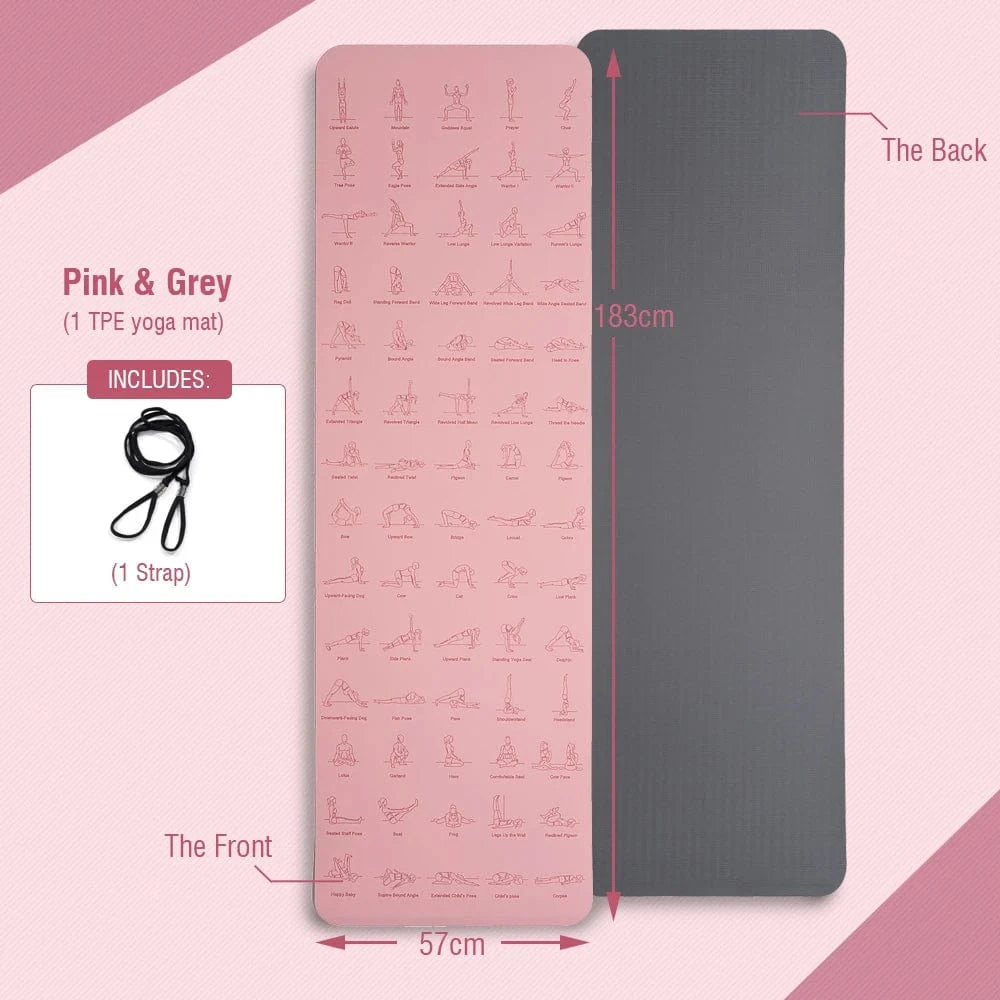 Tapis de Yoga | Posture 6MM Pink / 57x183cm