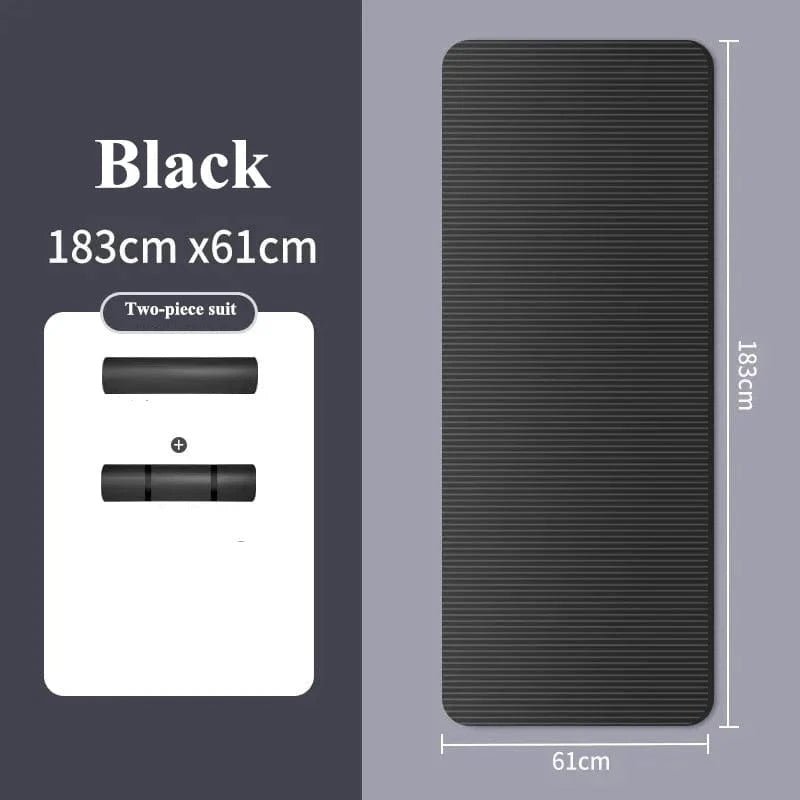 Tapis Yoga Epais | Extreme 2010MM Black 2pcs 20mm