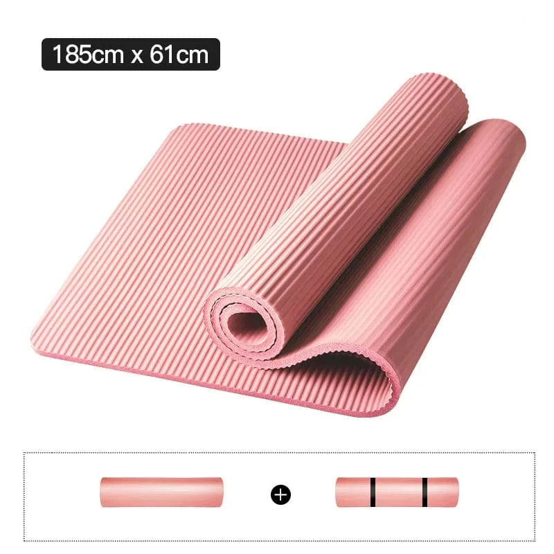 Tapis Yoga Epais | Rainure 15/10MM Pink / 10mm