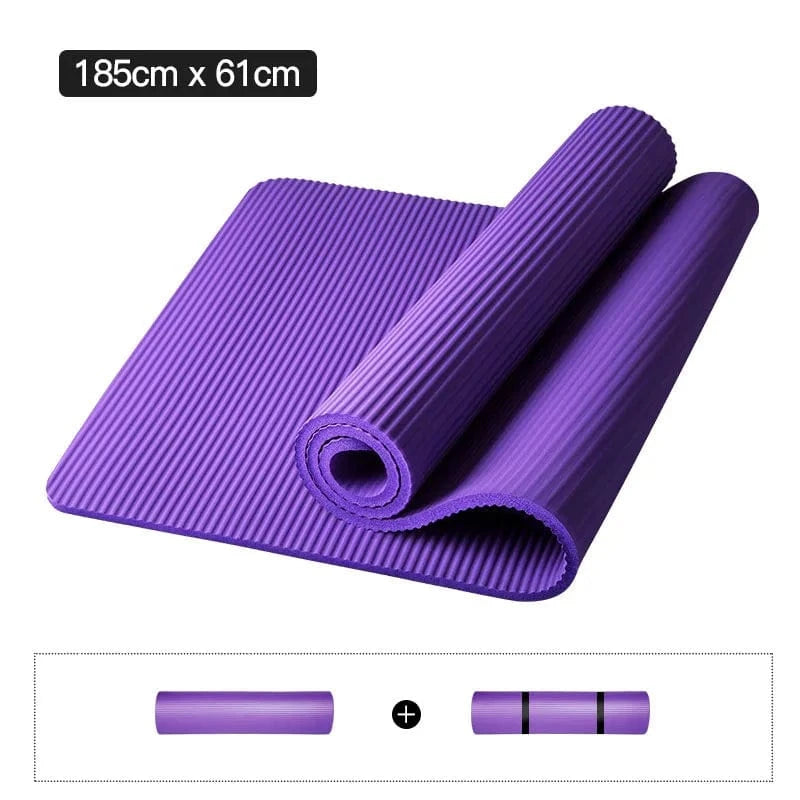 Tapis Yoga Epais | Rainure 15/10MM PURPLE / 10mm