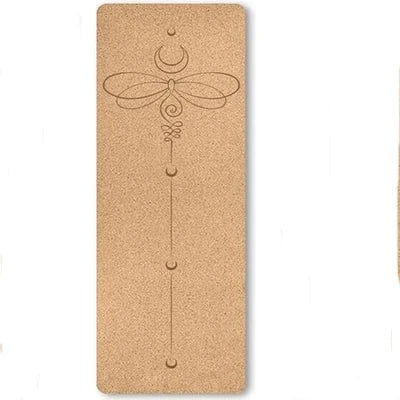Tapis Yoga Liege | Naturel custom 5MM Motif DFLY