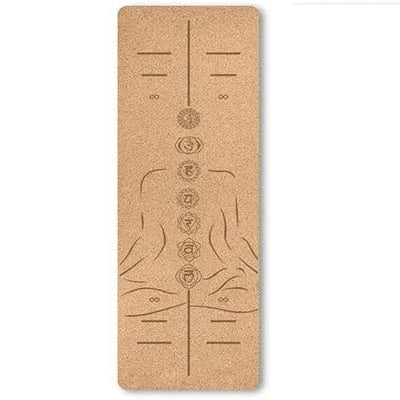 Tapis Yoga Liege | Naturel custom 5MM Motif PL4