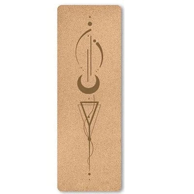 Tapis Yoga Liege | Naturel custom 5MM Motif Universe