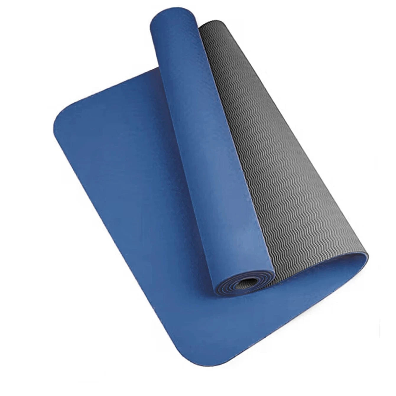 Tapis yoga | Mat Double color 8MM Blue grey 8mm