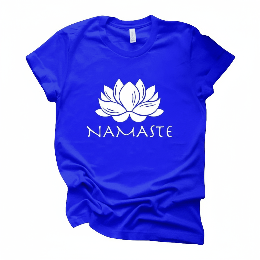 Tee Shirt Yoga Femme | Zen Life Namaste : pour un look Zen Blue / S