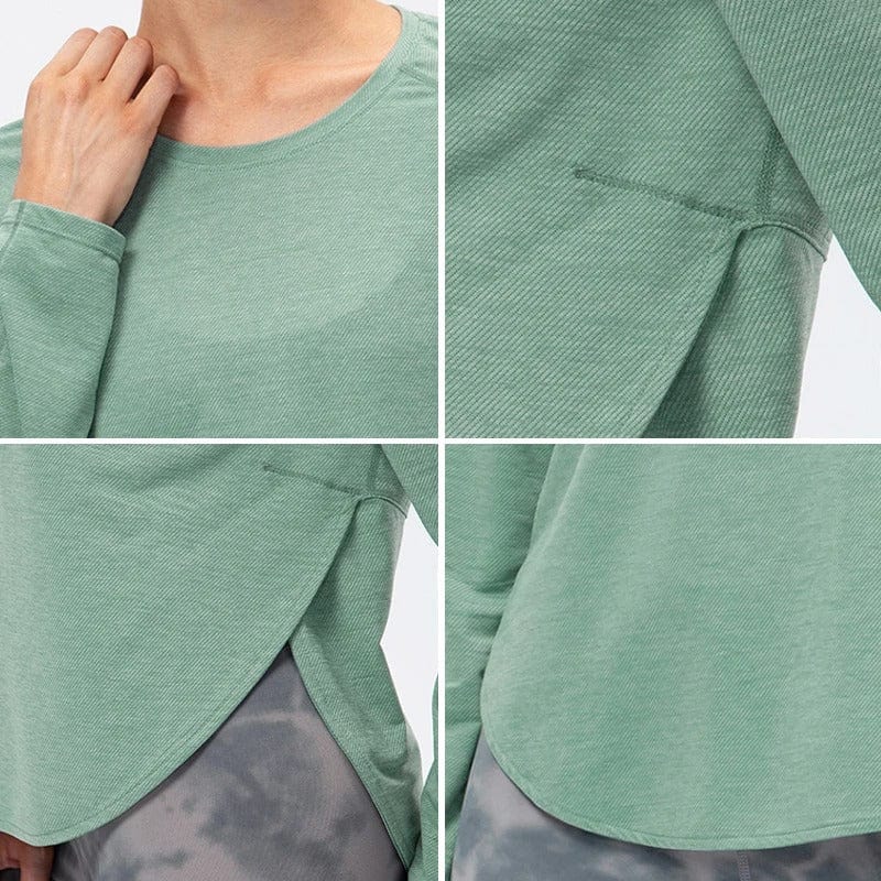 Tee Shirt Yoga Femme | Zen Manche longue cool : super confort
