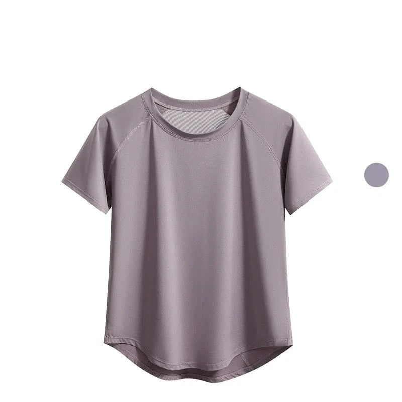 Tee Shirt Yoga Femme | Zen Premium Mcourt : légèreté maximale Purple Top / 4XL