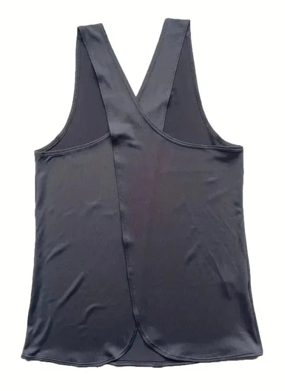 Tee Shirt Yoga Femme | Zen Yoga Croise Gray / M