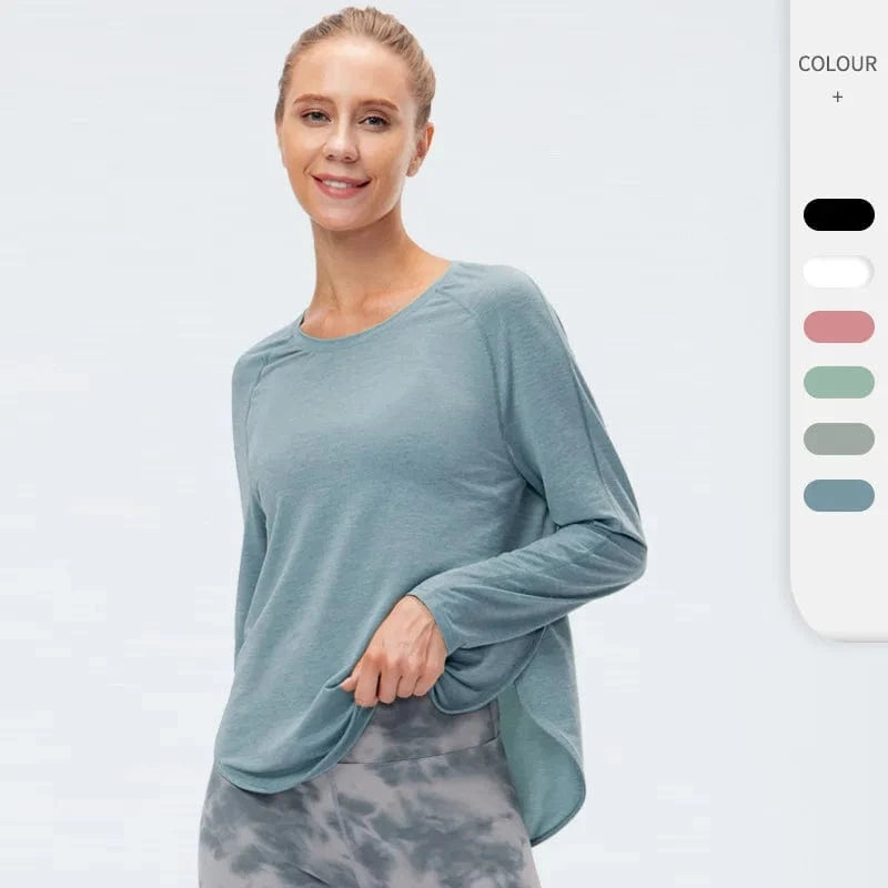 Tee Short Yoga Femme | Zen Manche longue cool