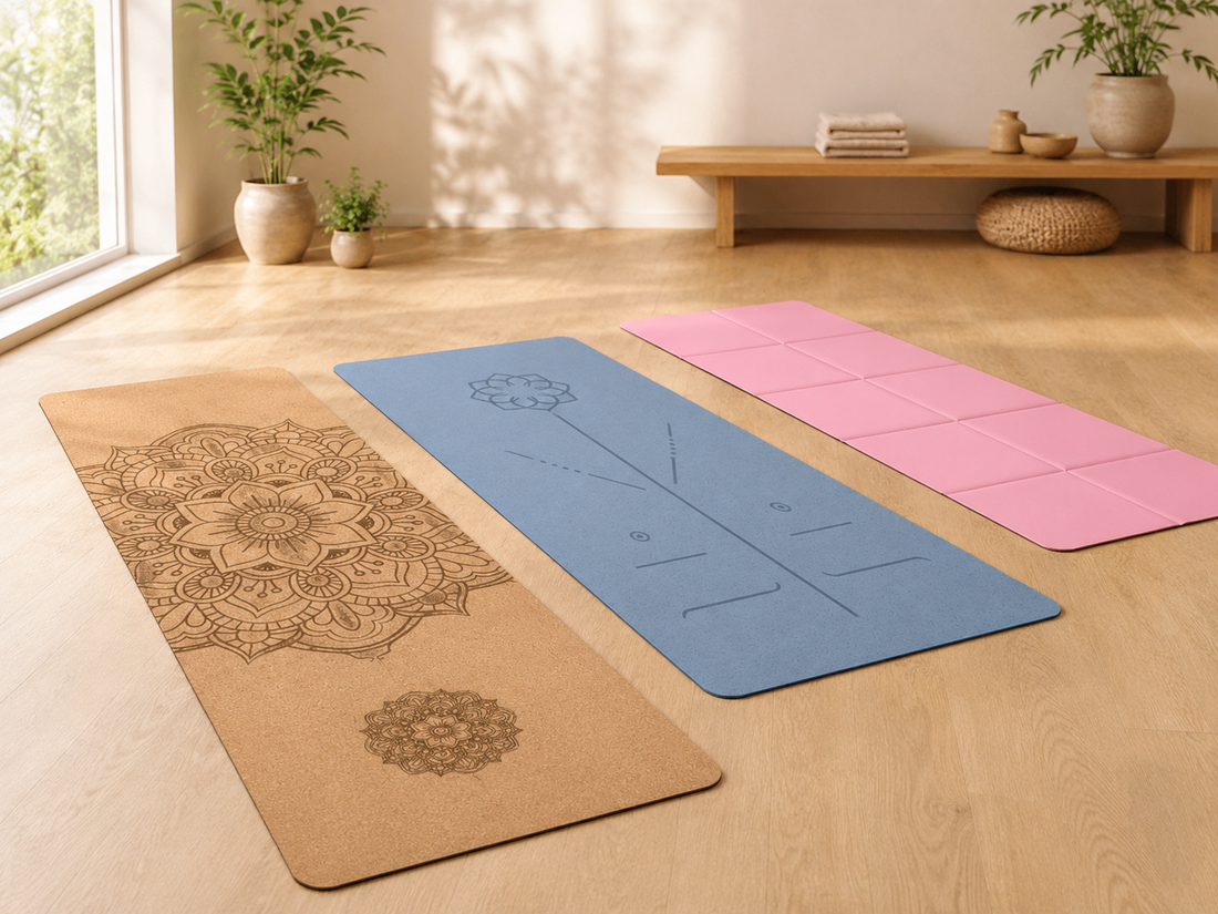 Tapis de yoga liège ou PVC ou TPE : lequel choisir pour votre pratique ?