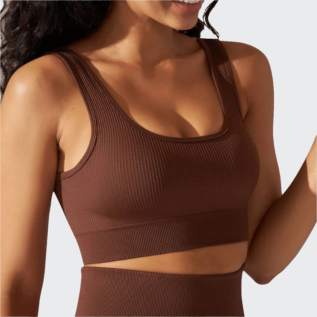 Brassiere Yoga | Top Chic Deep Coffee / S