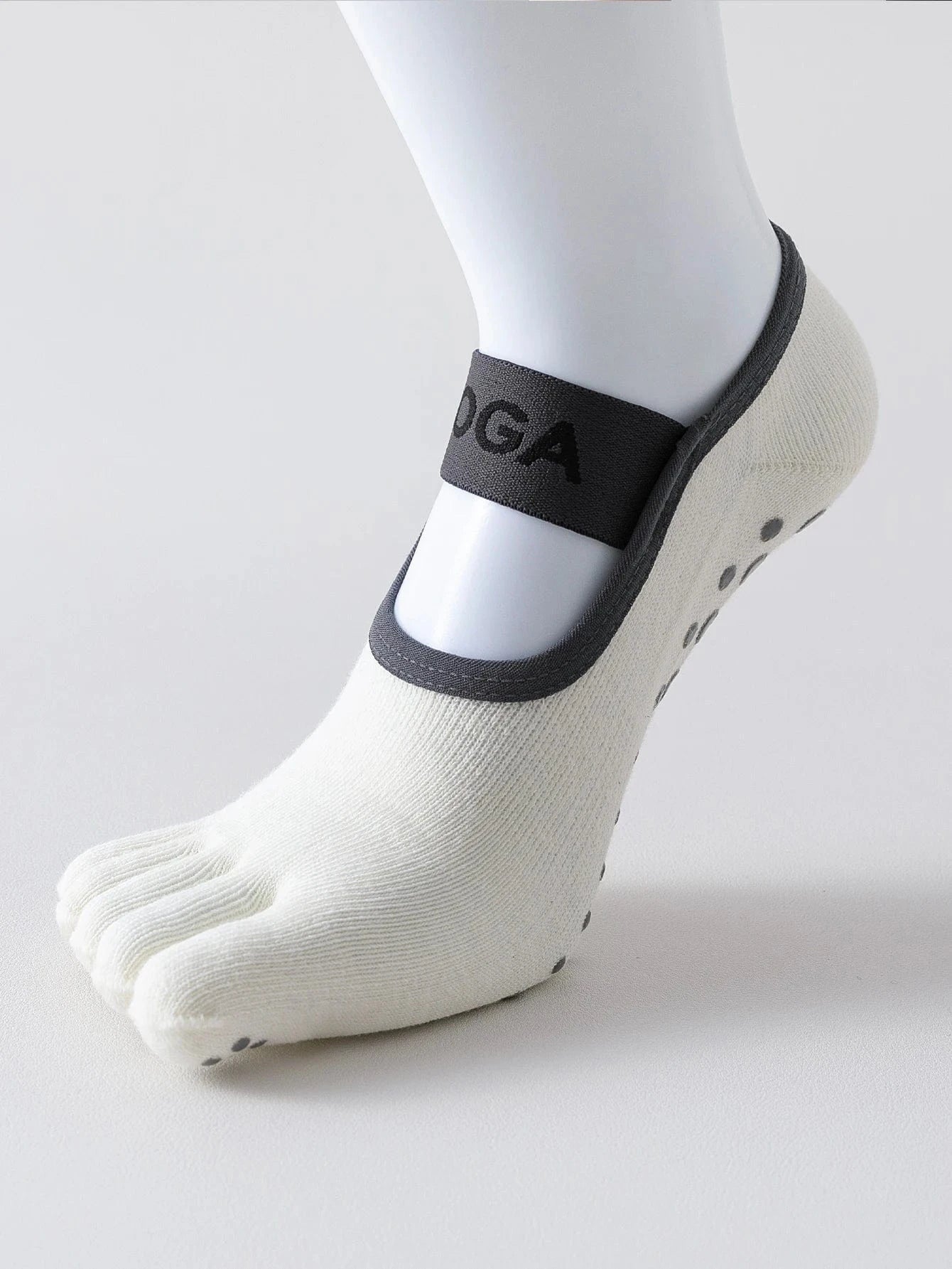 Chaussette pour Yoga | 5 Doigts Femme WHITE
