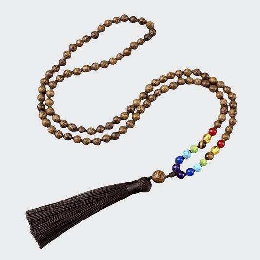 Collier 7 Chakras | Pierre de vie 6mm| Zenyopi 6mm 7 Chakra