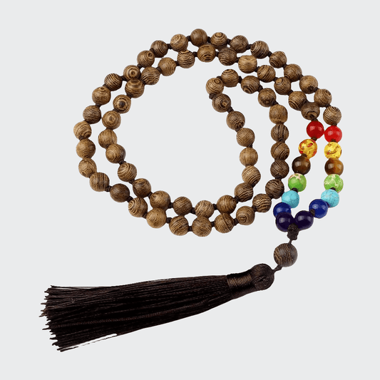 Collier 7 Chakras | Pierre de vie 8mm| Zenyopi 8mm 7 Chakra