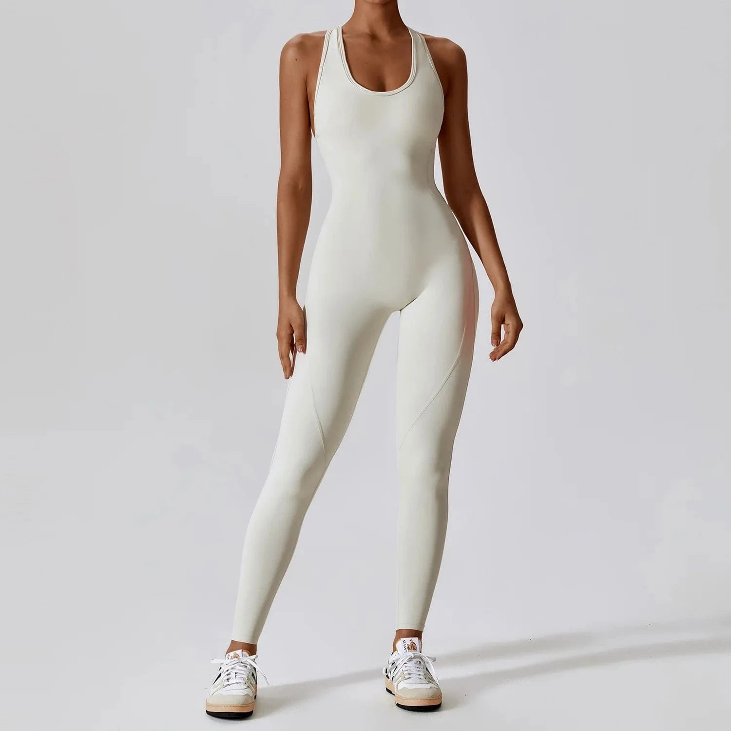 Combinaison Yoga | Complet Croix cream apricot / L
