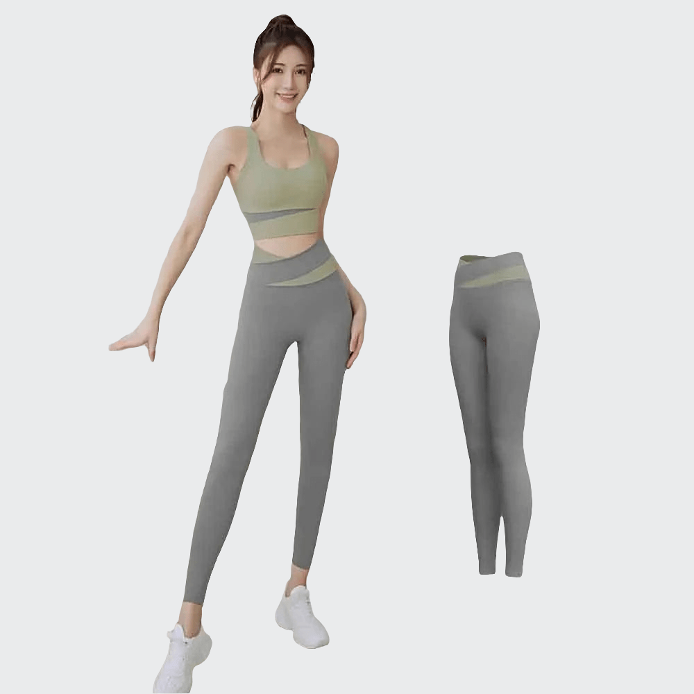 Combinaison Yoga | Croise 2PCS green / M