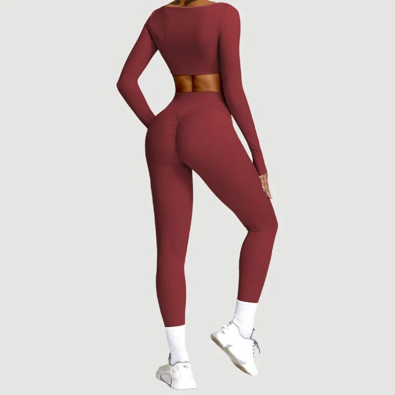 Combinaison Yoga | Crop Top Pant 2PCS : 8 coloris tendances