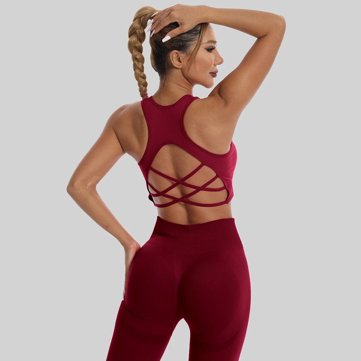 Combinaison Yoga | Dos Croise 2PCS : un design soigné